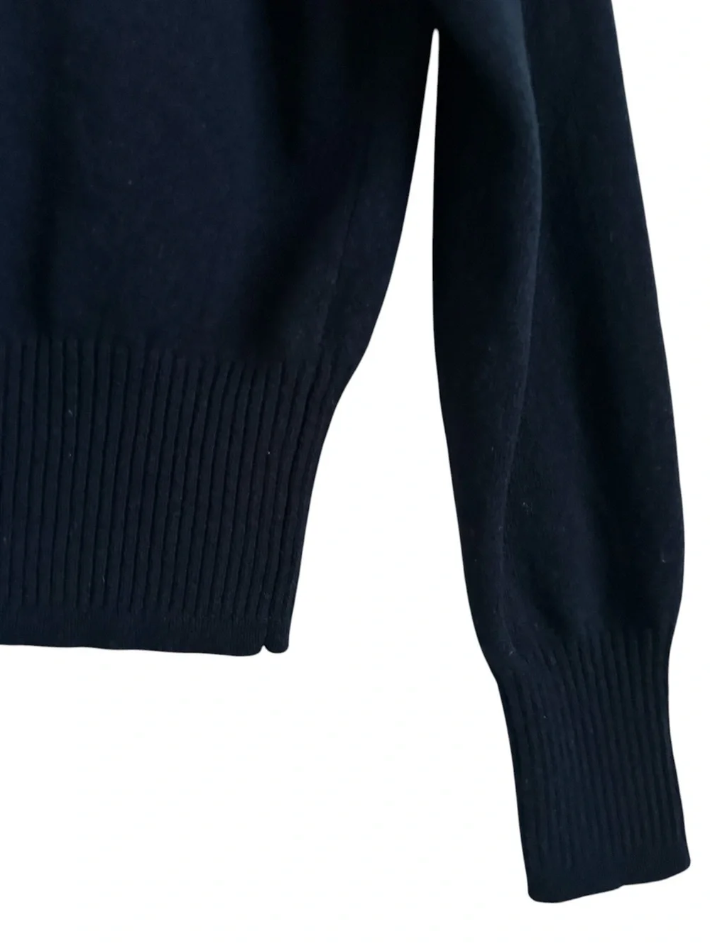J.Crew Cashmere Navy Fitted Cropped Crewneck Sweater Small
